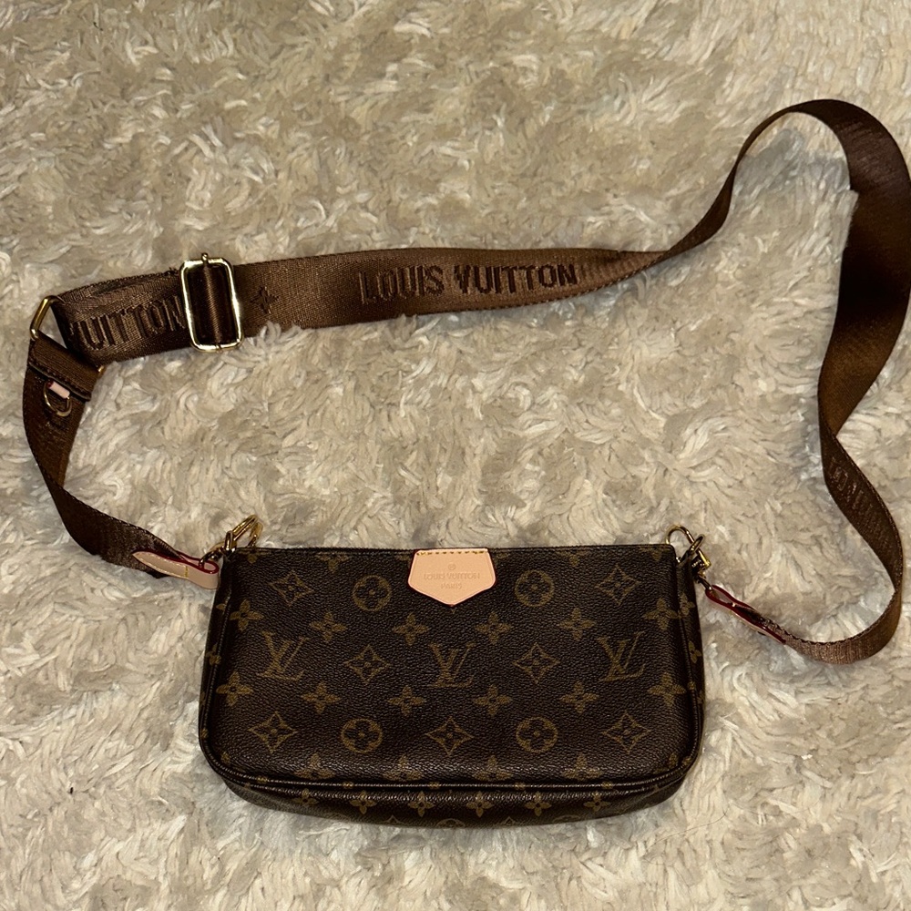 Brown Monogram Canvas Shoulder Bag